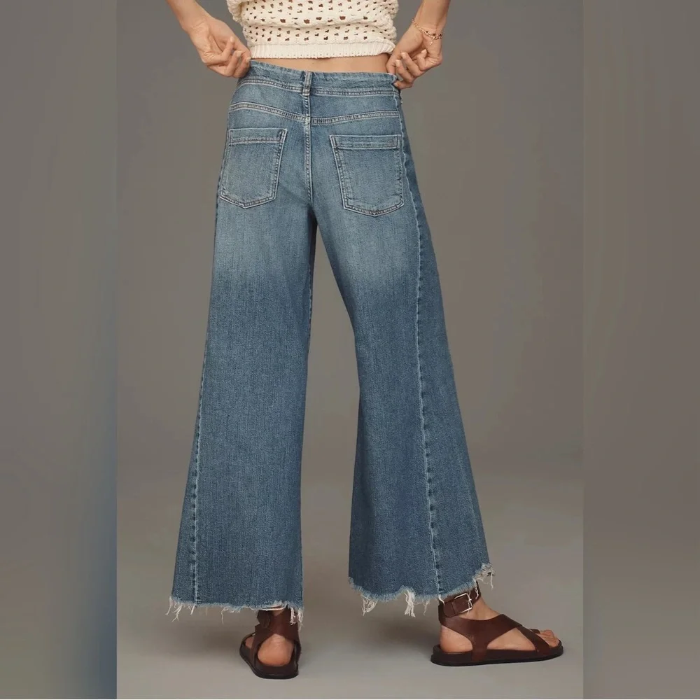 The Adi Regenerative Cotton Mid Rise Flare Jeans by Pilcro - Picture 2 of 3